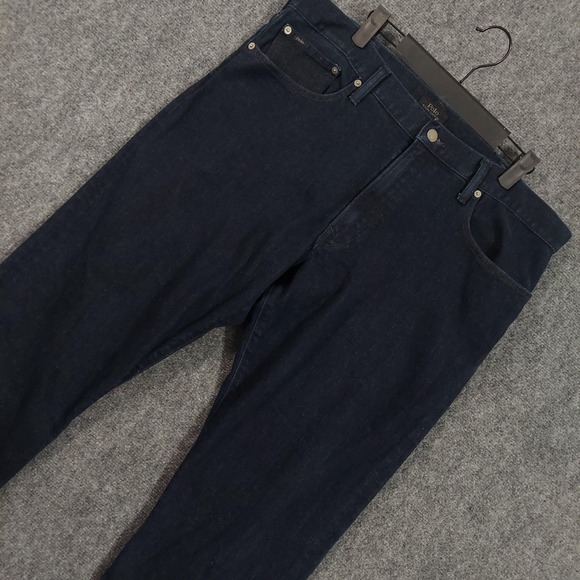 Polo Ralph Lauren Jeans Mens Fits 38x31 Blue Hampton Relaxed Straight Fit Denim - Picture 1 of 10